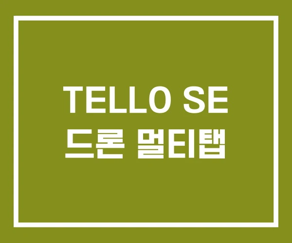 TELLO SE 드론 멀티탭