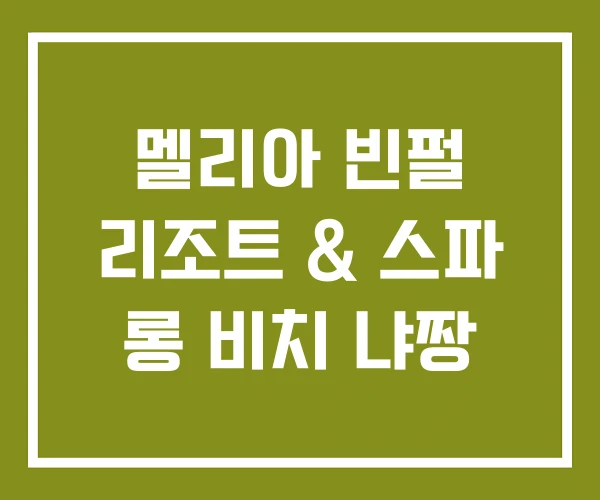 멜리아 빈펄 리조트 & 스파 롱 비치 냐짱 멜리아 빈펄 리조트 & 스파 롱 비치 냐짱
