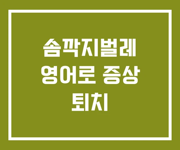 솜깍지벌레 영어로 증상 퇴치 솜깍지벌레 영어로 증상 퇴치