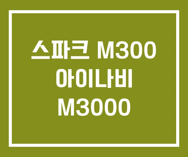 스파크 M300 아이나비 M3000