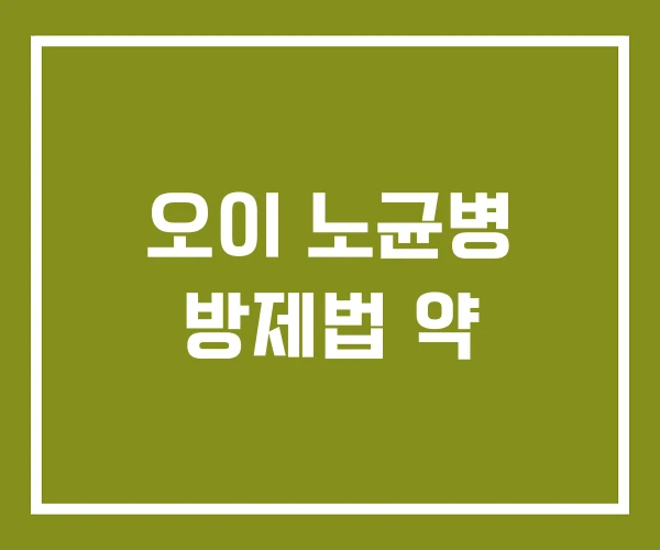 오이 노균병 방제법 약