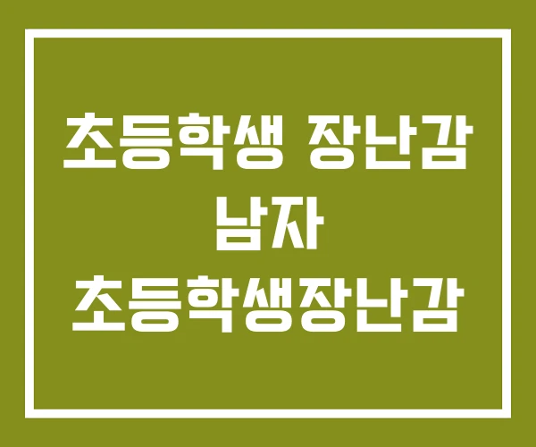초등학생 장난감 남자 초등학생장난감