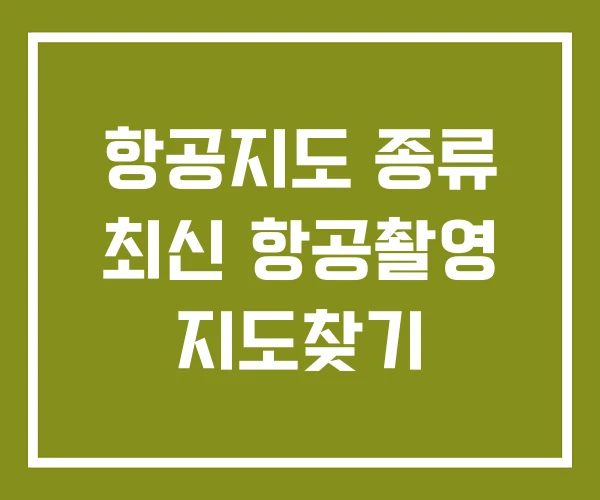 항공지도 종류 최신 항공촬영 지도찾기