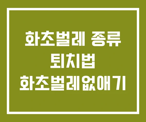 화초벌레 종류 퇴치법 화초벌레없애기 화초벌레 종류 퇴치법 화초벌레없애기