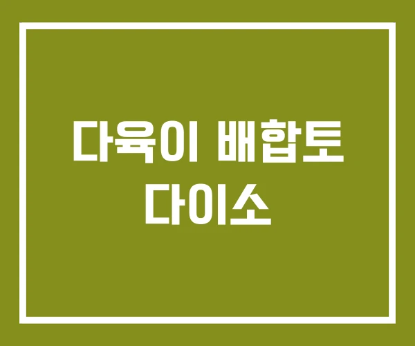 다육이 배합토 다이소