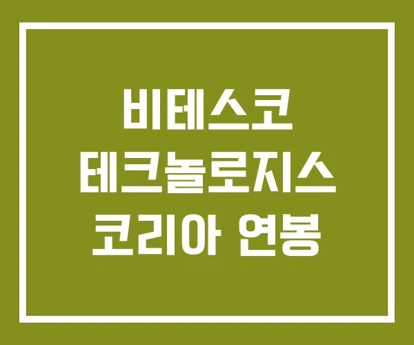 비테스코 테크놀로지스 코리아 연봉 비테스코 테크놀로지스 코리아 연봉