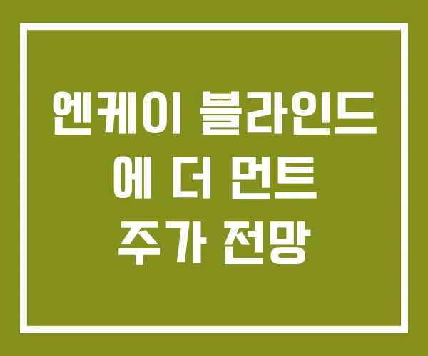 엔케이 블라인드 에 더 먼트 주가 전망 엔케이 블라인드 에 더 먼트 주가 전망