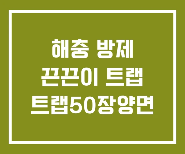 해충 방제 끈끈이 트랩 트랩50장양면 해충 방제 끈끈이 트랩 트랩50장양면