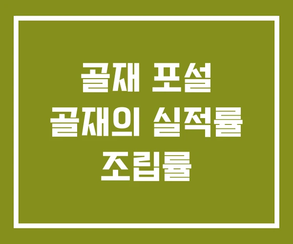 골재 포설 골재의 실적률 조립률
