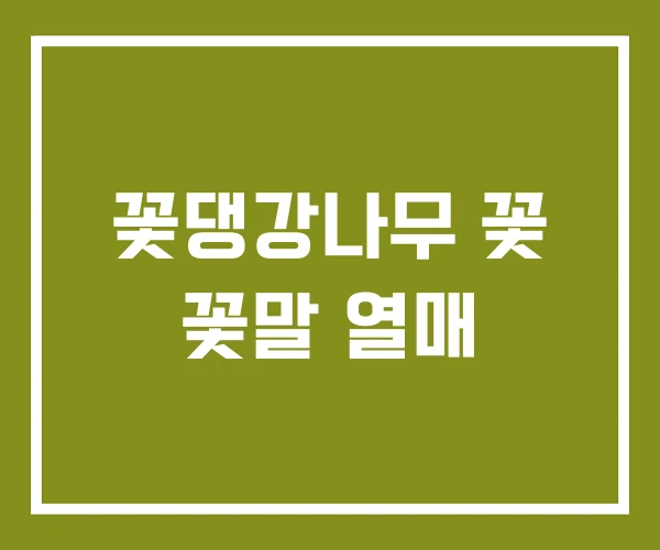 꽃댕강나무 꽃 꽃말 열매