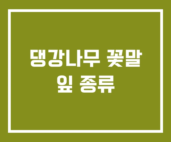댕강나무 꽃말 잎 종류