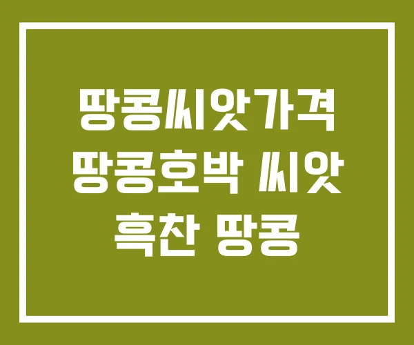 땅콩씨앗가격 땅콩호박 씨앗 흑찬 땅콩