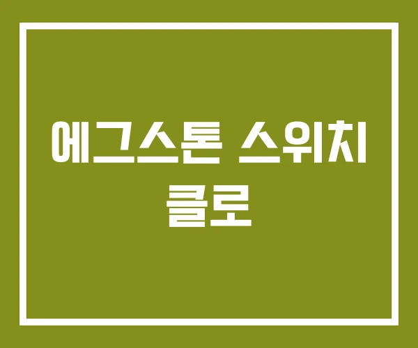 에그스톤 스위치 클로