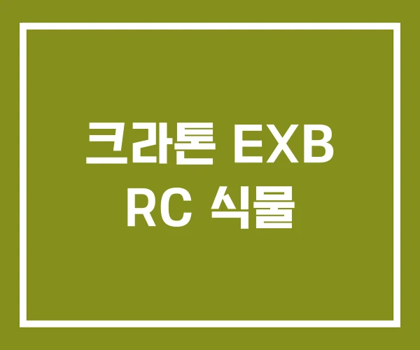 크라톤 EXB RC 식물