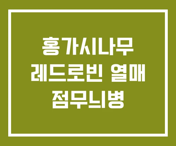 홍가시나무 레드로빈 열매 점무늬병