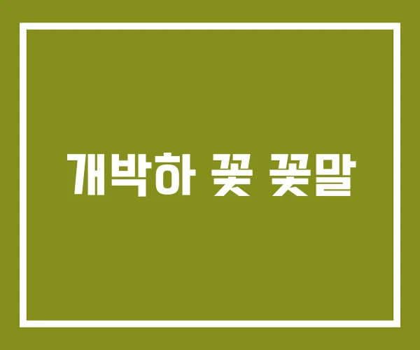 개박하 꽃 꽃말