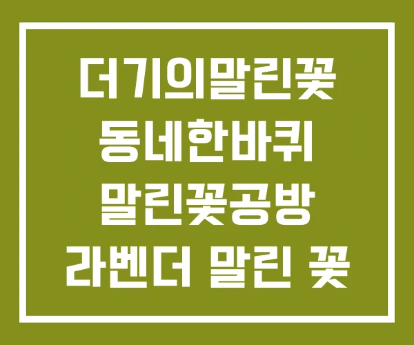 더기의말린꽃 동네한바퀴 말린꽃공방 라벤더 말린 꽃 더기의말린꽃 동네한바퀴 말린꽃공방 라벤더 말린 꽃