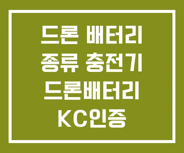 드론 배터리 종류 충전기 드론배터리 KC인증
